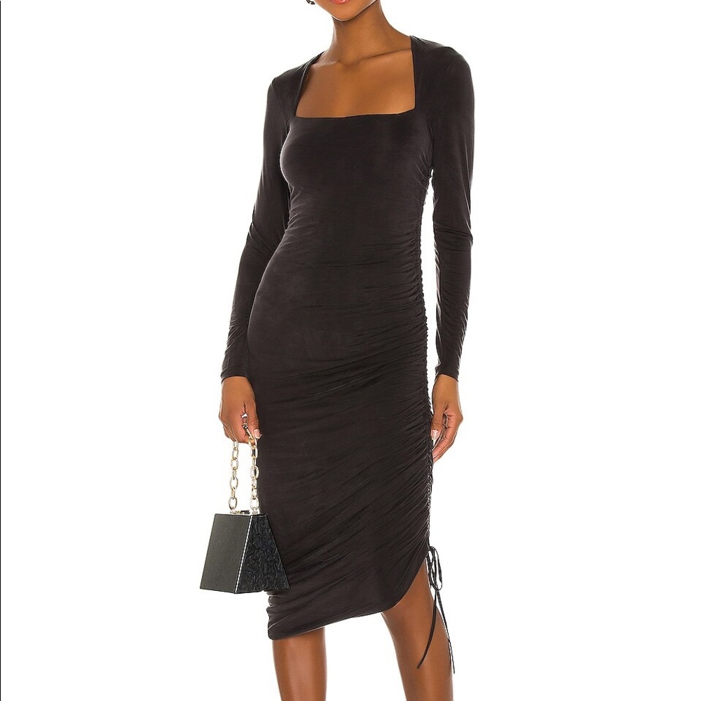 Jonathan Simkhai Slinky Midi Dress in Black